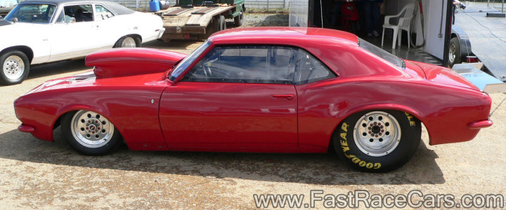SOLID RED 1967 CAMARO RACE CAR