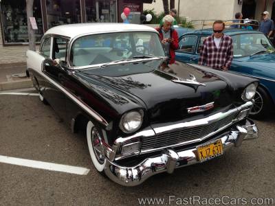 Black and White 1956 Chevrolet Bel Air