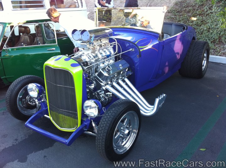 Custom Blue Roadster with Blower