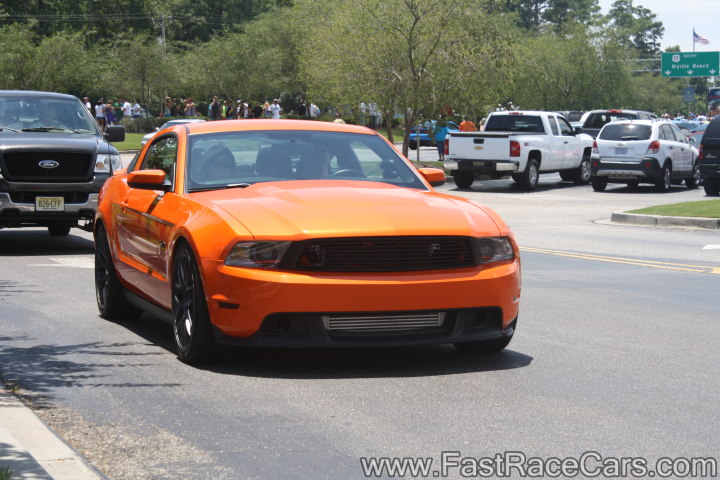 Orange Mustang GT 5.0