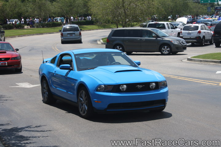 Bright Blue Mustang GT 5.0