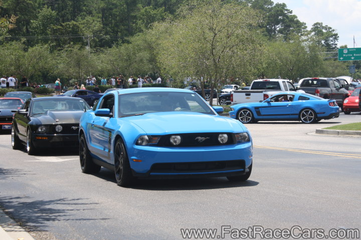 Bright Blue Mustang GT