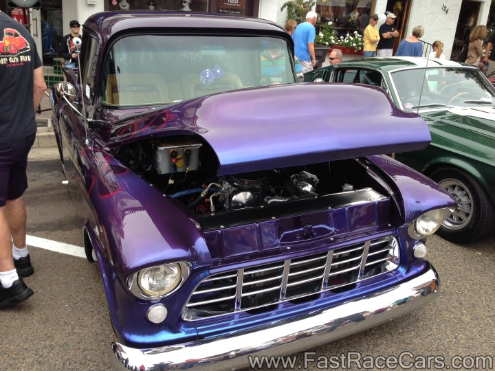 1956 Chevrolet 3100 Step-side Pickup Truck with beautiful color changing paint.