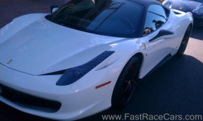 White 2012  Ferrari 458 Spider