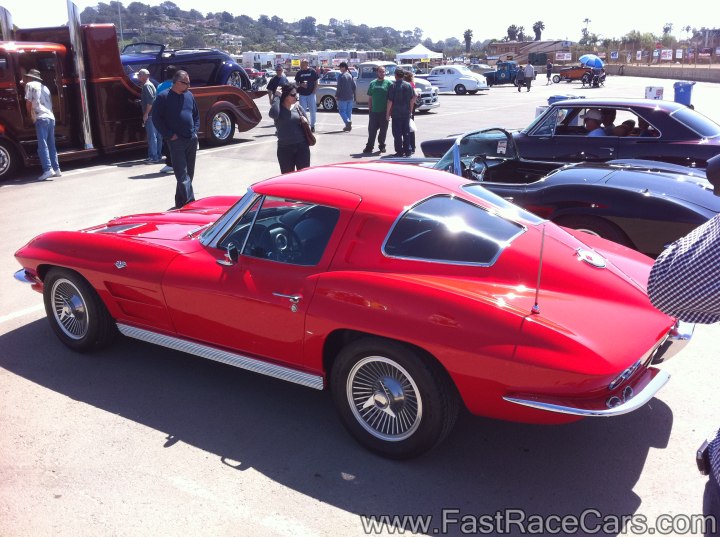 Red Split Window Corvette